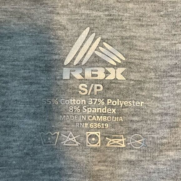 RBX Super Soft 5" Bike Short Light Heather Gray Athletic Pull-On S - Picture 4 of 4